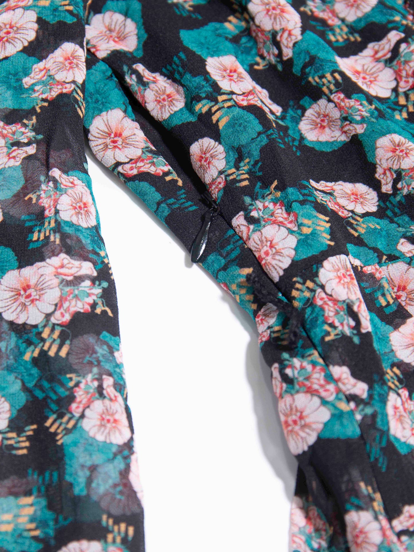 Floral Chiffon Midi Dress
