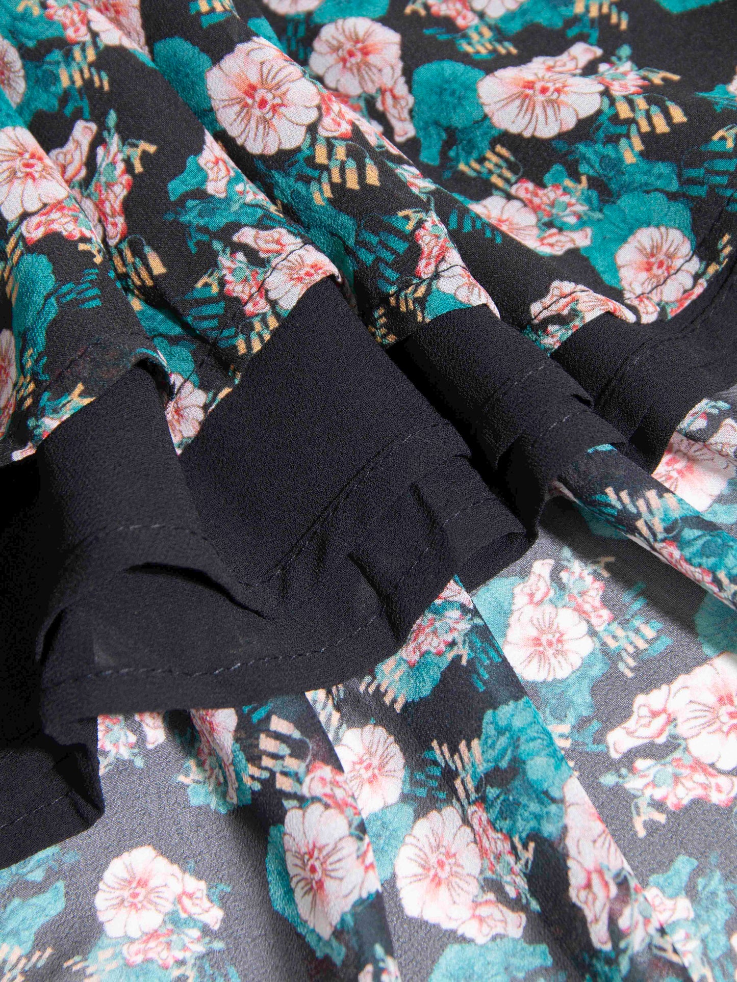 Floral Chiffon Midi Dress