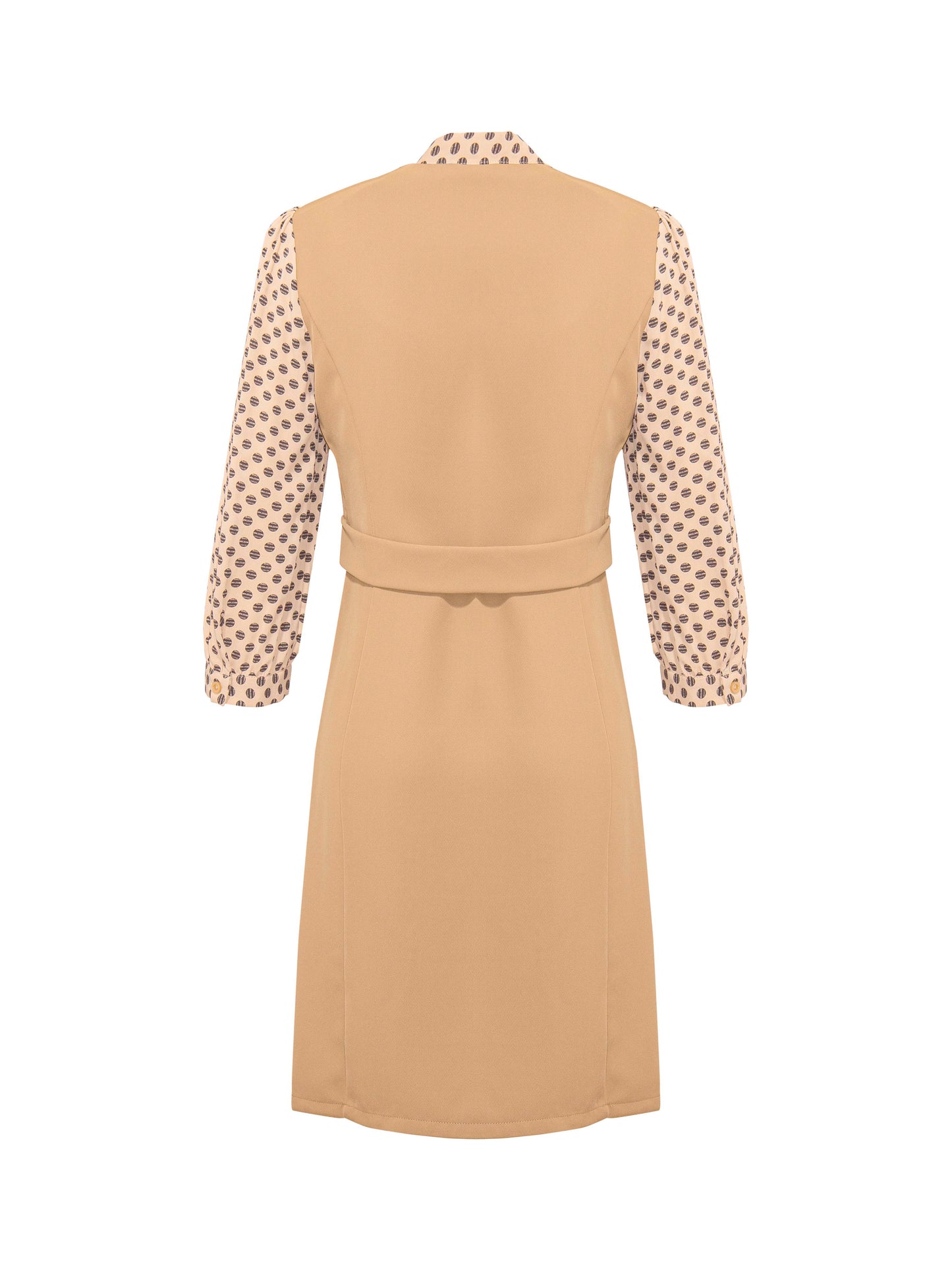 Polka Tie Accent Dress