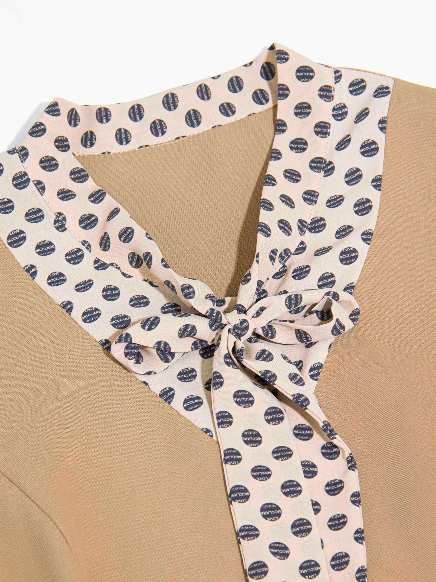 Polka Tie Accent Dress