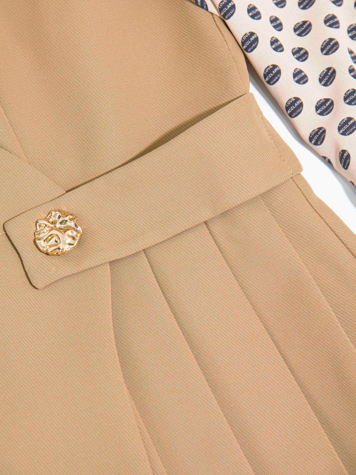 Polka Tie Accent Dress