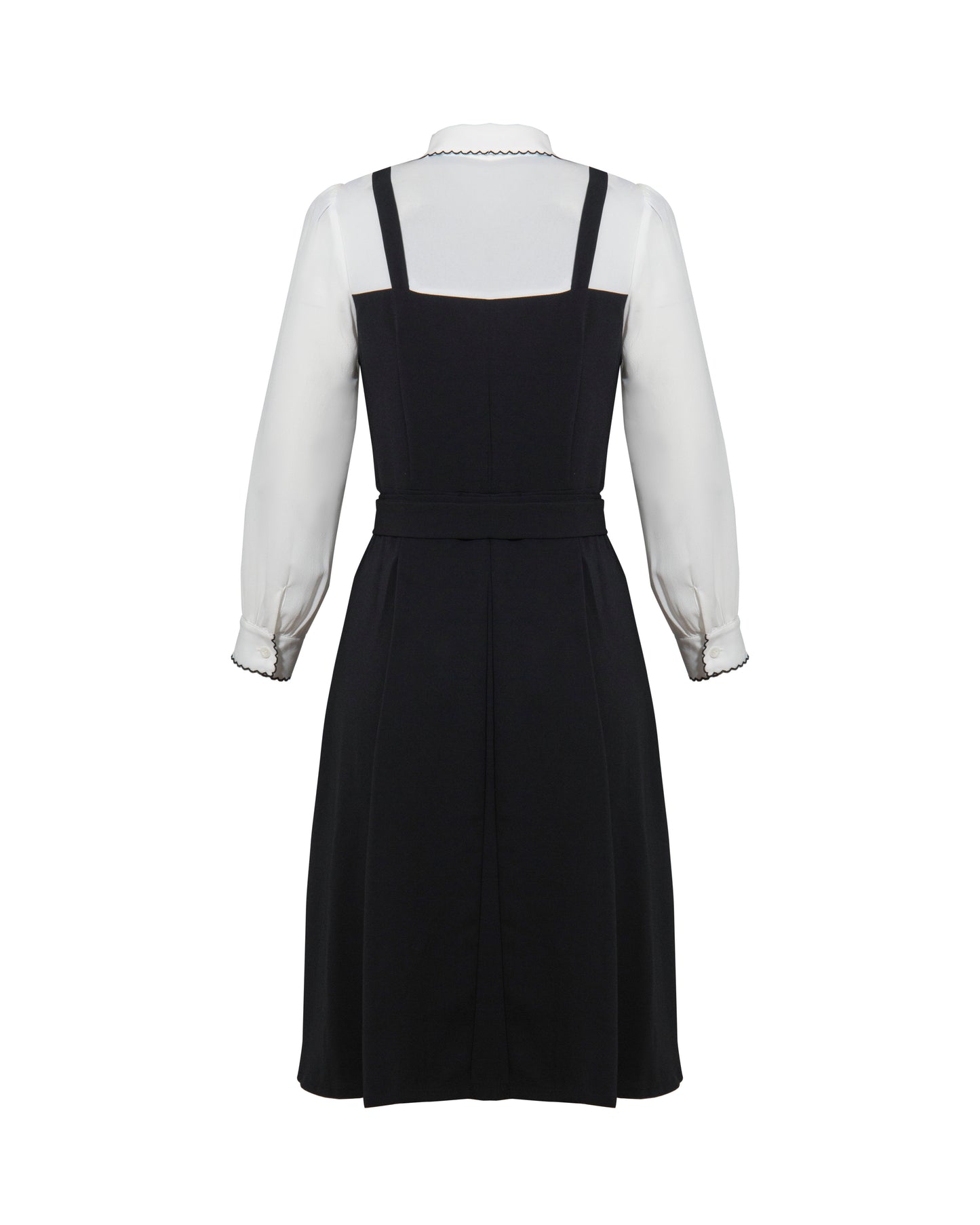 Two-Piece Look Dress with Belt