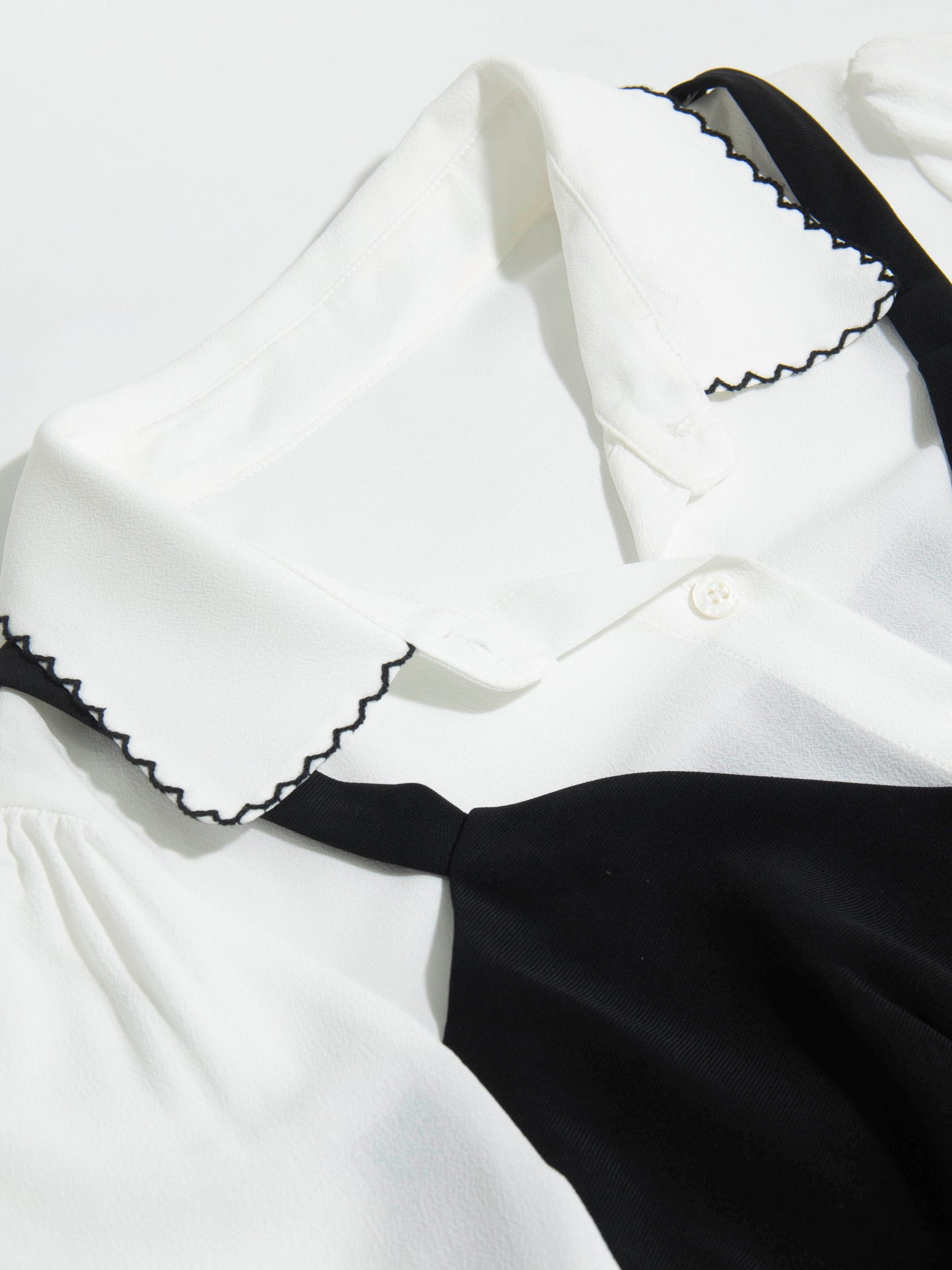 Two-Piece Look Dress with Belt