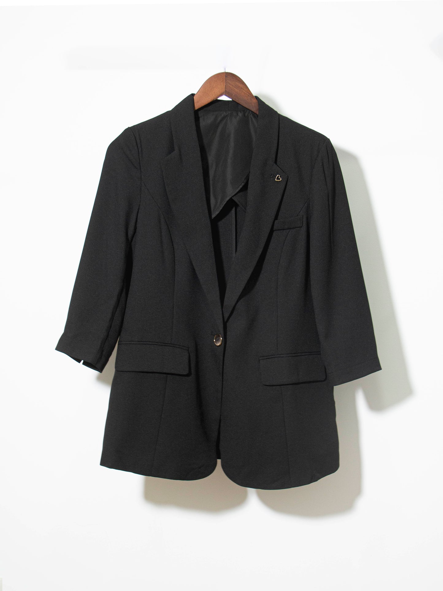 Structured 3/4 Sleeve Blazer