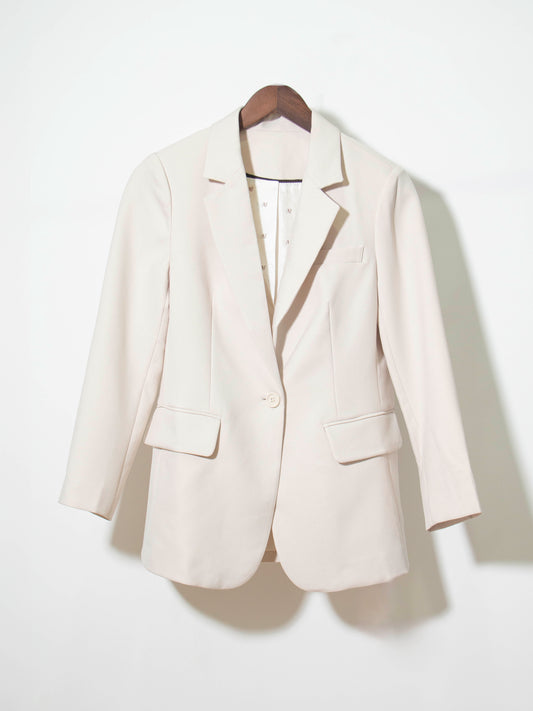 Single Button Tailored Women's Coat