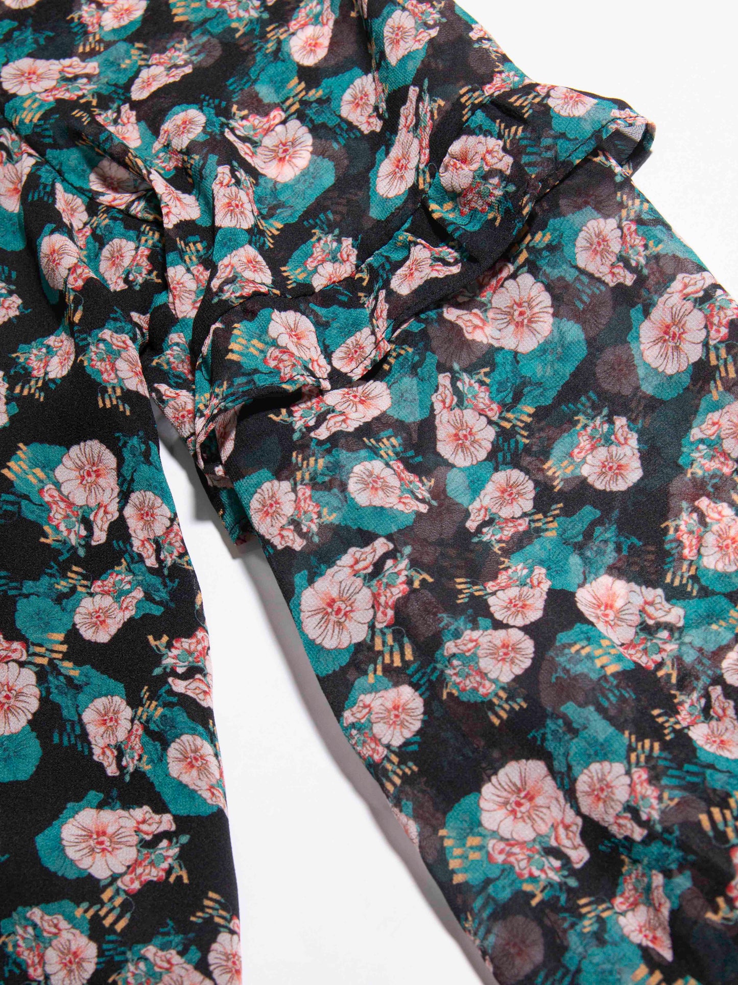 Floral Bloom Ruffle Blouse