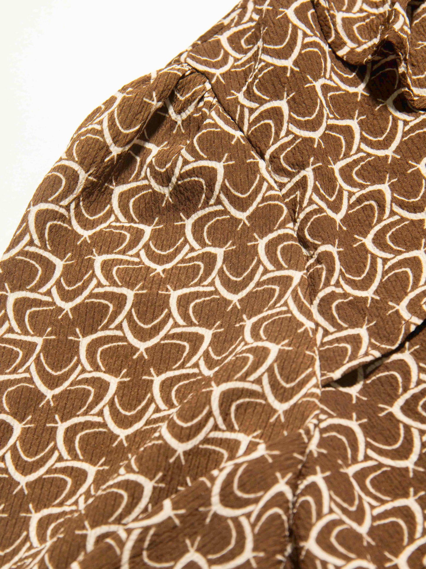 Printed Tie-Neck Blouse
