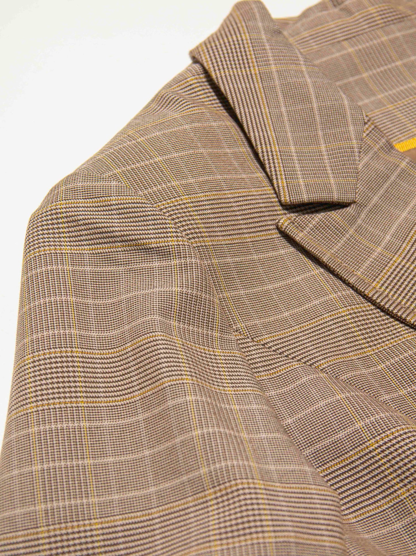 Checkered Brown Suit Set