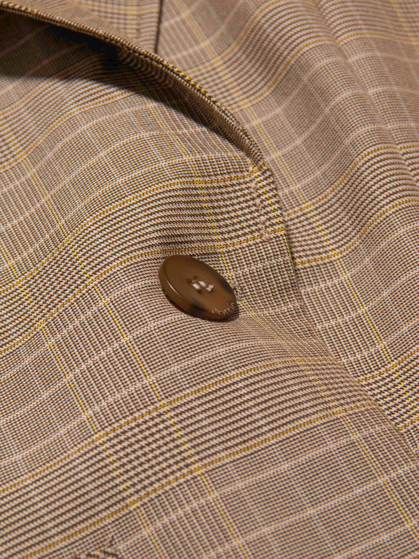 Checkered Brown Suit Set