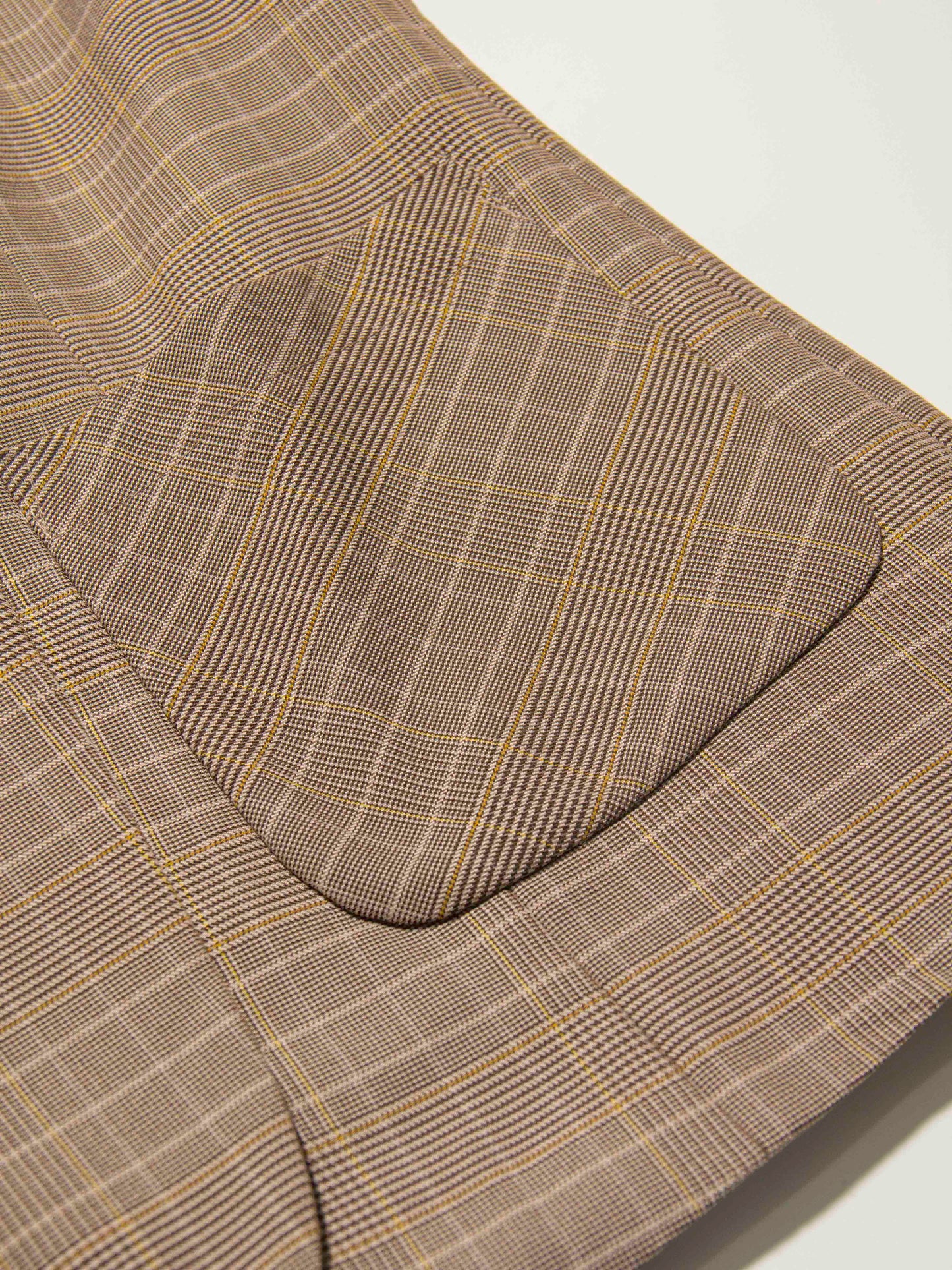 Checkered Brown Suit Set