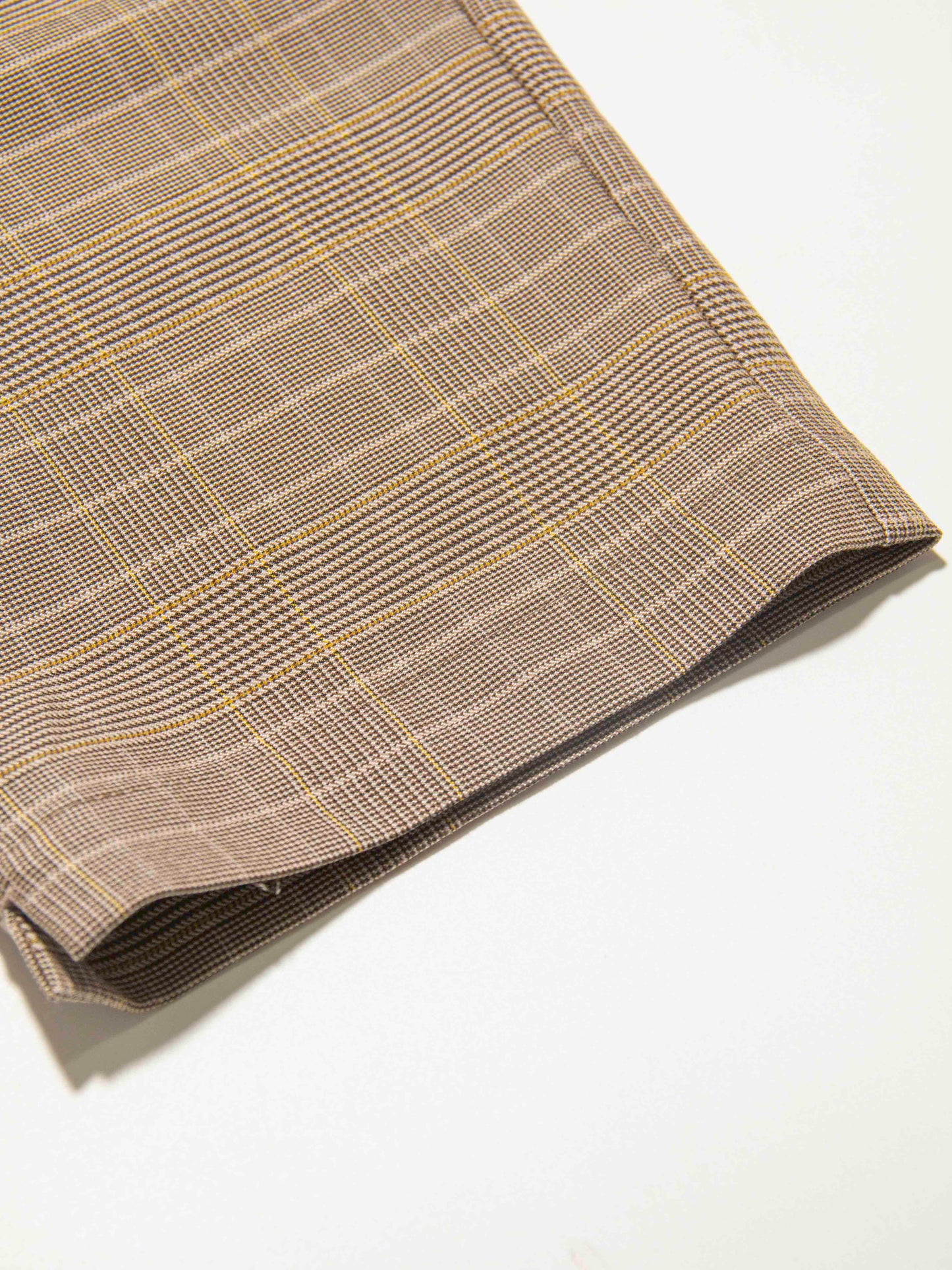 Checkered Brown Suit Set