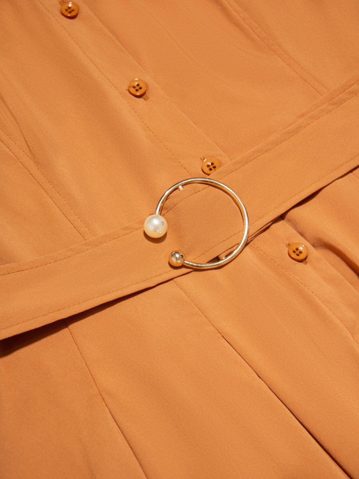 Timeless Charm Belted Shirt Dress