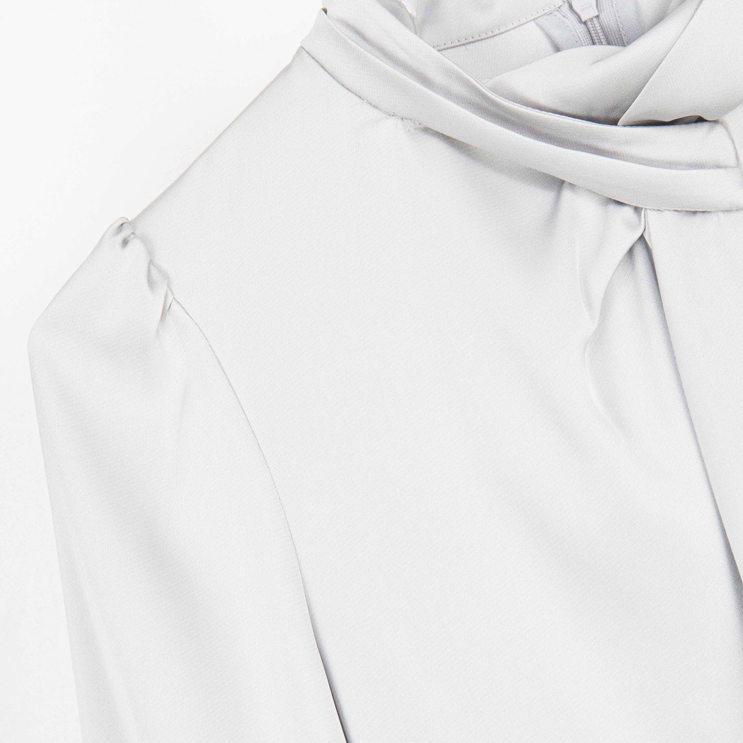 Soft Grey Grace Blouse