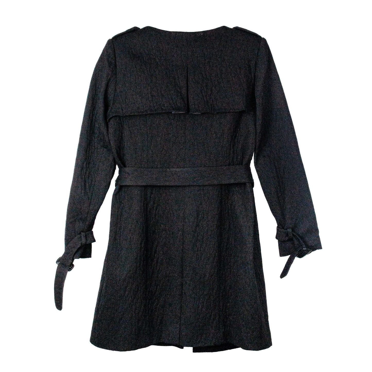 Raven Belted Button Coat