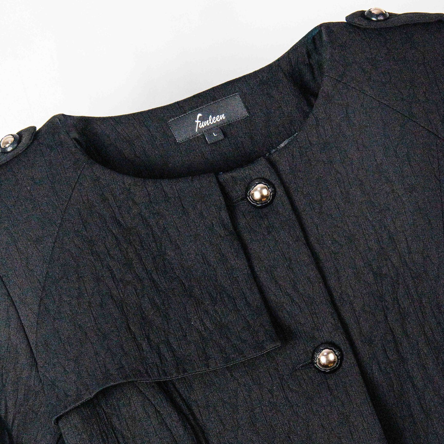 Raven Belted Button Coat