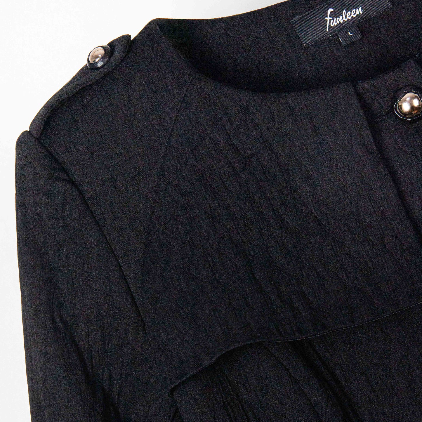 Raven Belted Button Coat