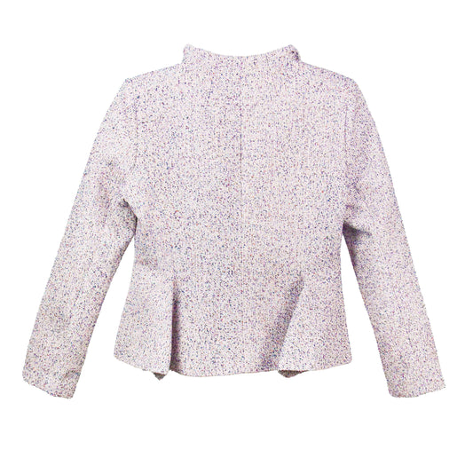 Elegant Tweed Snap-Button Coat