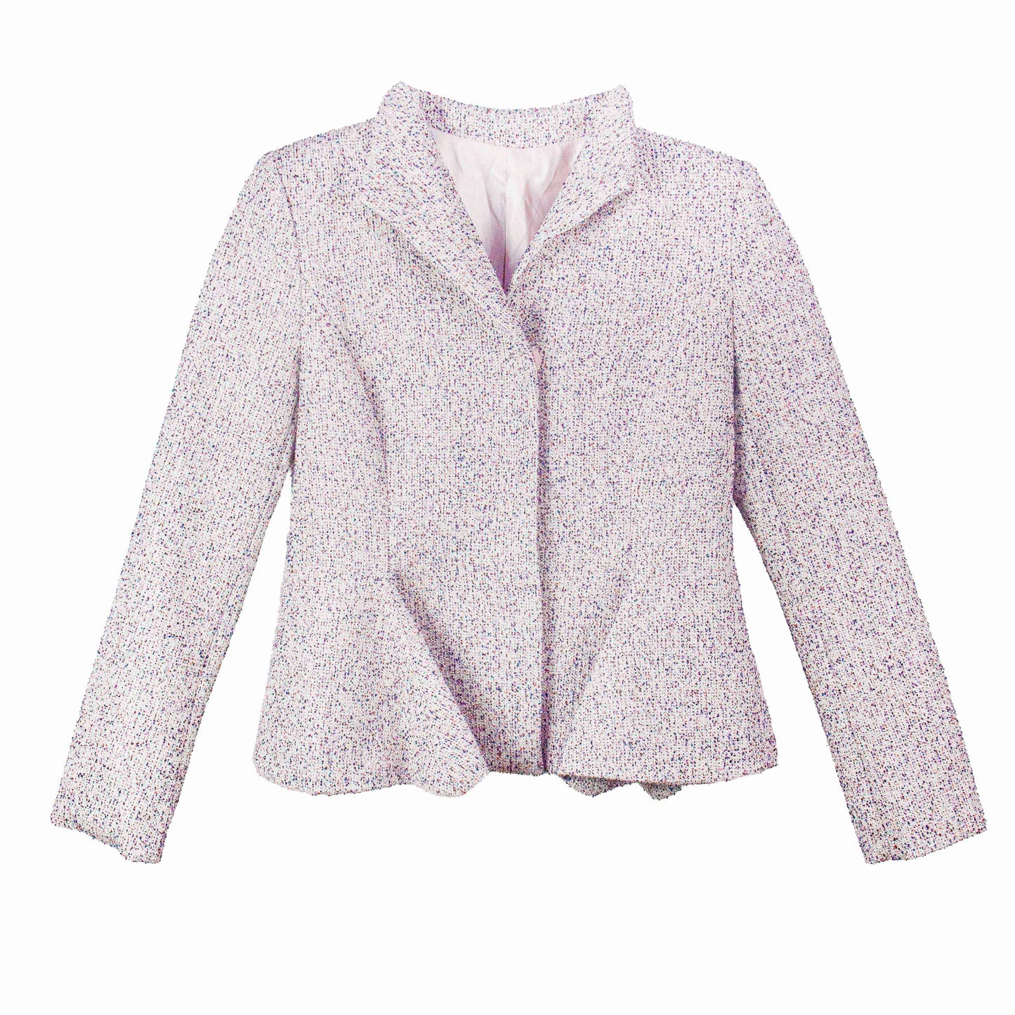 Elegant Tweed Snap-Button Coat