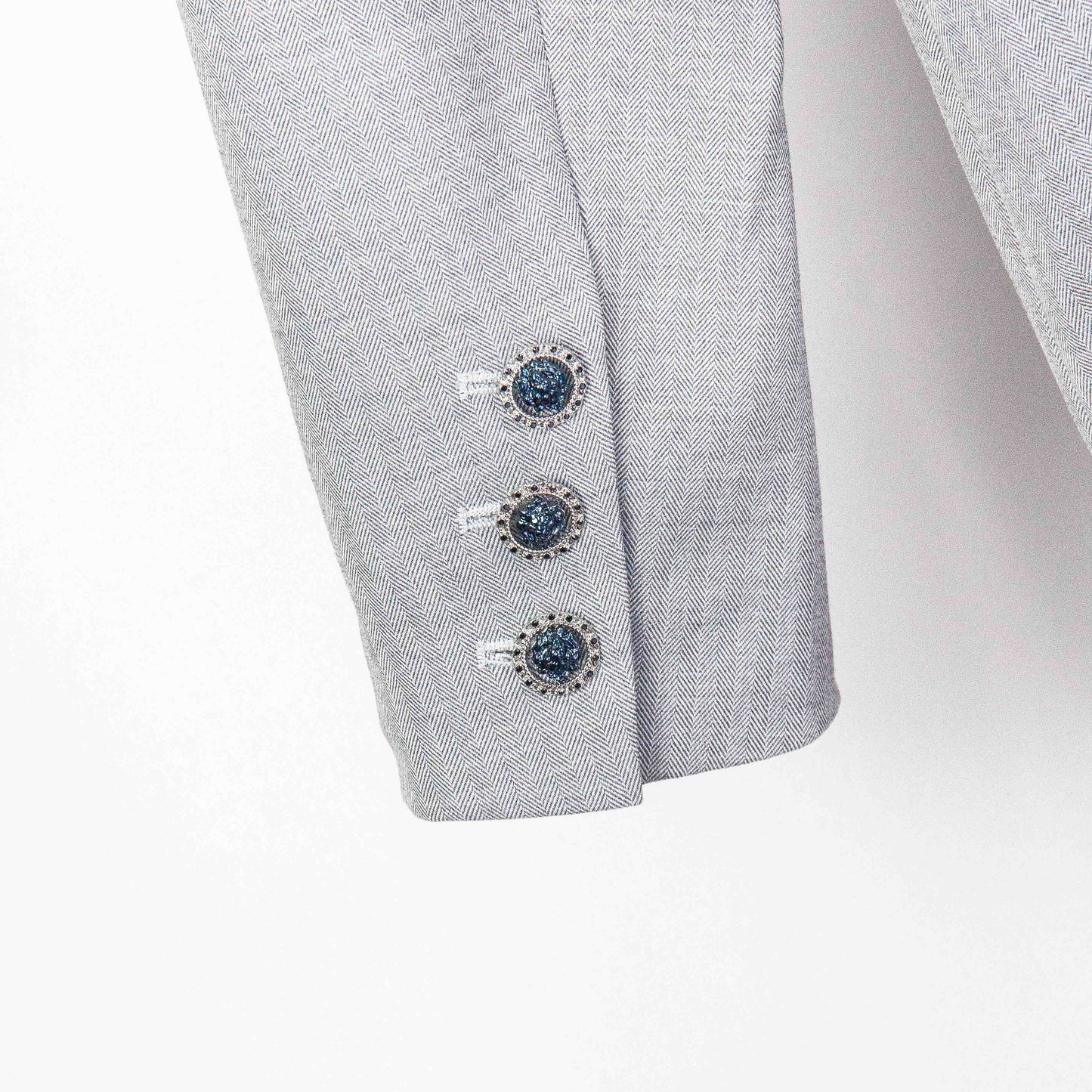 Grey Collared & Zippered Coat