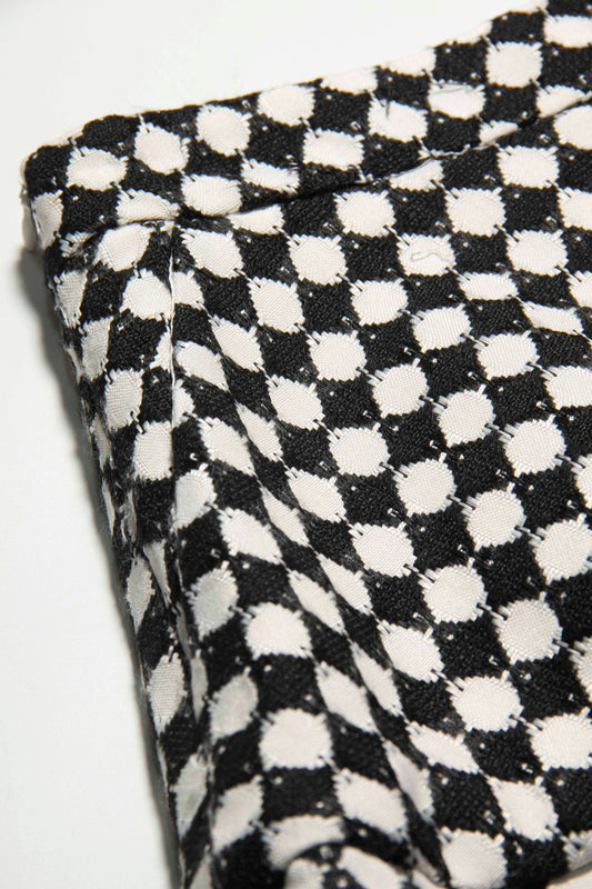 Monochrome Mosaic Mini Skirt