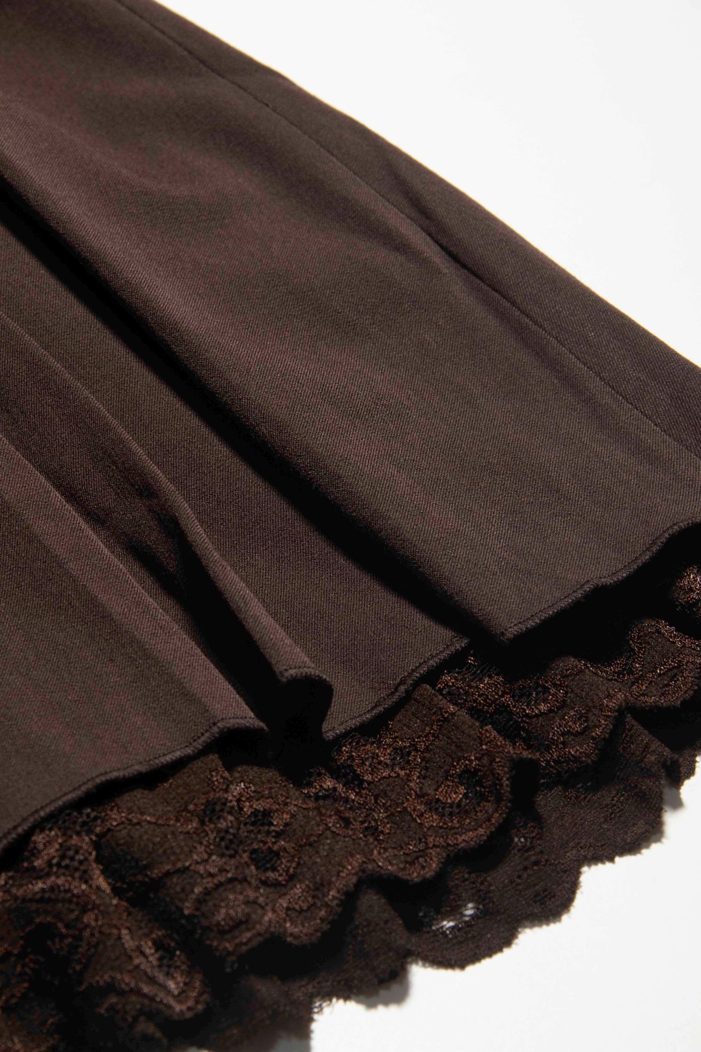 Rosette Ruffle Pleated Skirt