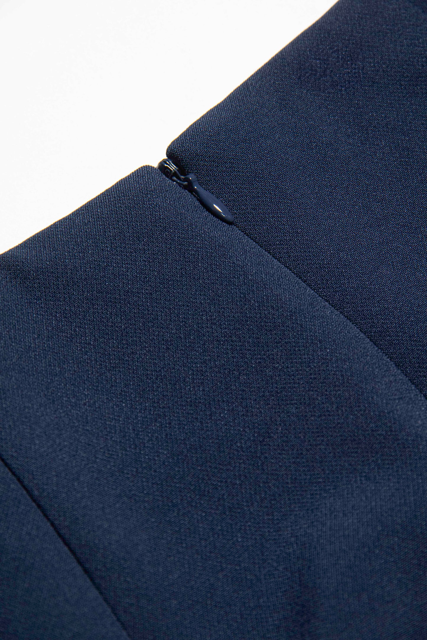 Gold-Button Waistband Skirt