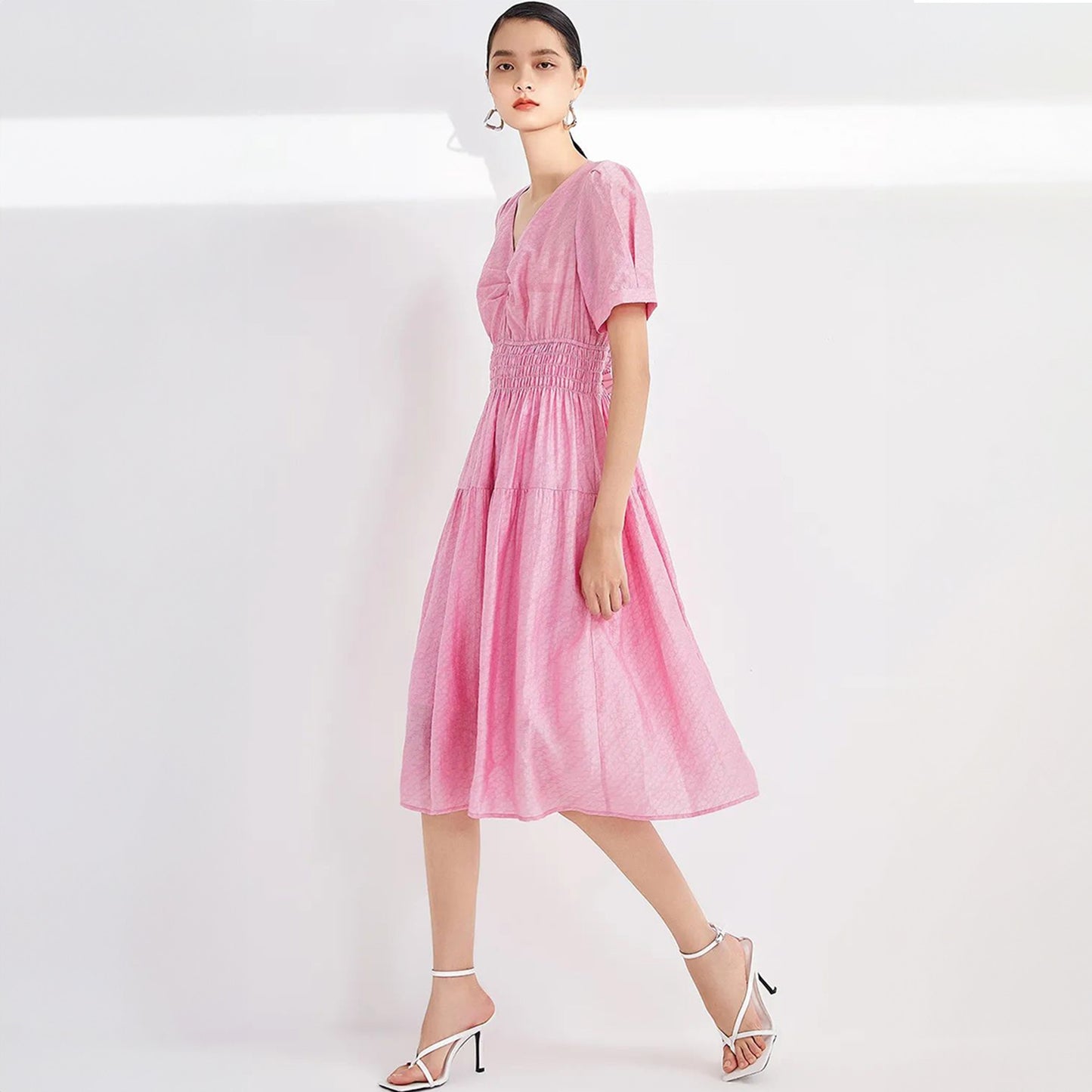 Blush Serenity Tiered Dress