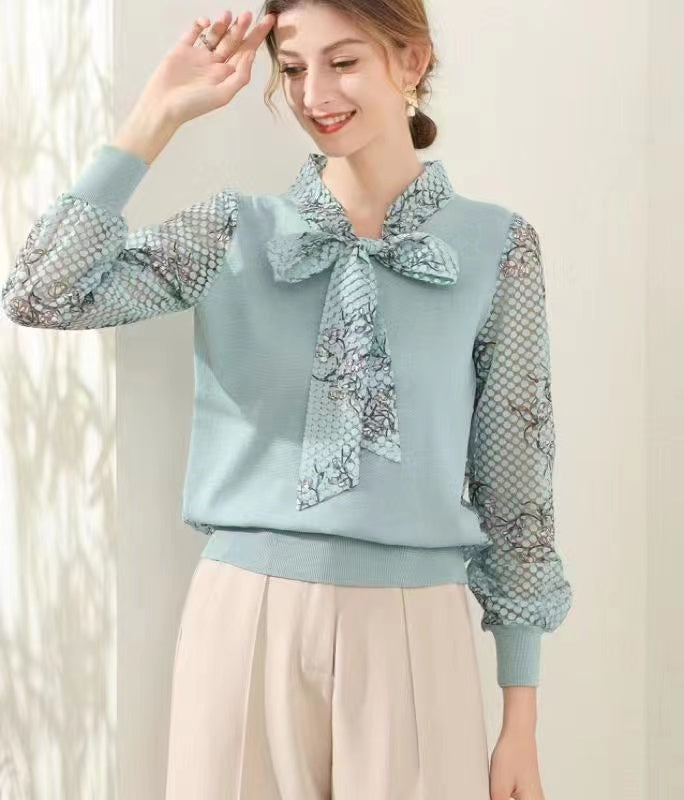 Chiffon Bow Elegance Blouse
