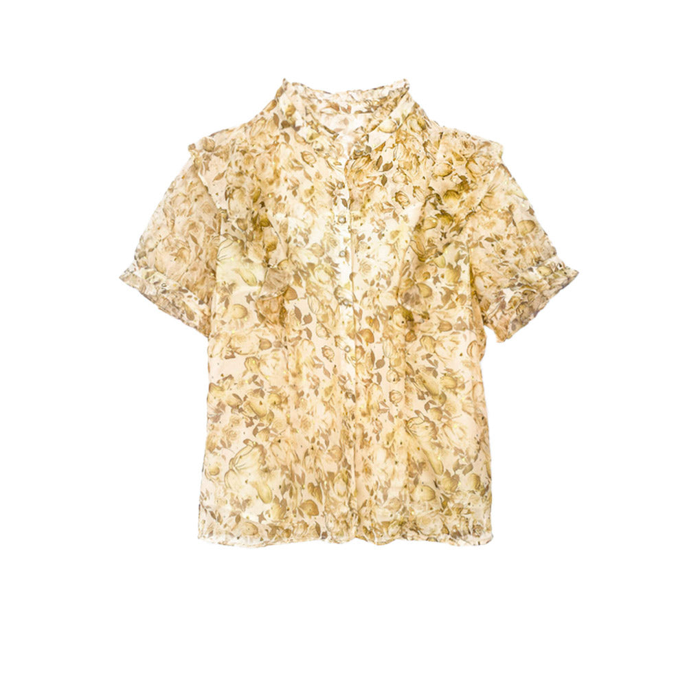 Golden Blossom Blouse