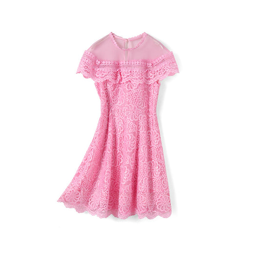 Lace Overlay Charm Dress