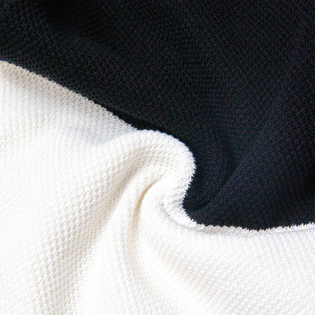 Monochrome Luxe Knitted Skirt