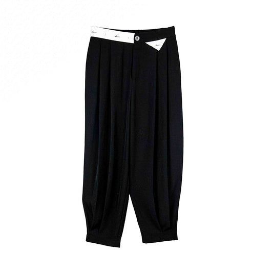 Black Pleated Trousers