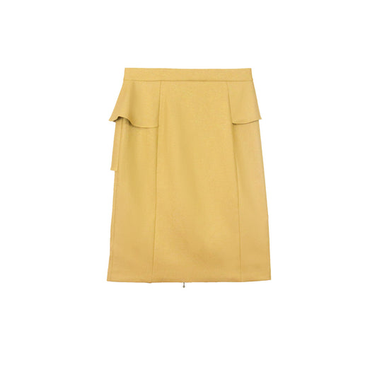 Gold Ruffle Skirt