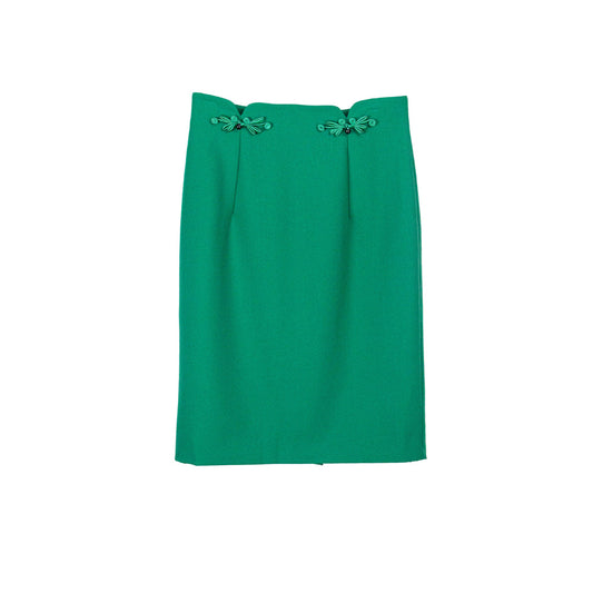 Pencil Skirt with Floral Accents