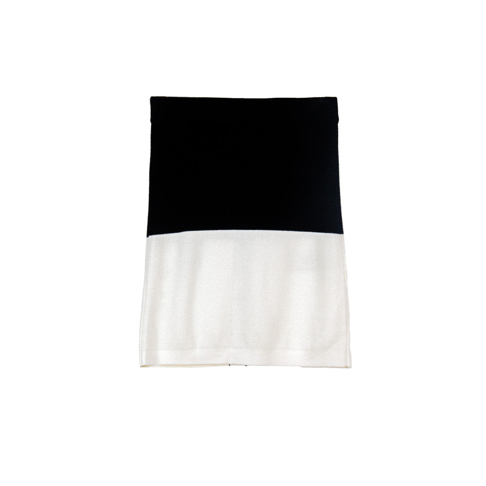 Monochrome Luxe Knitted Skirt