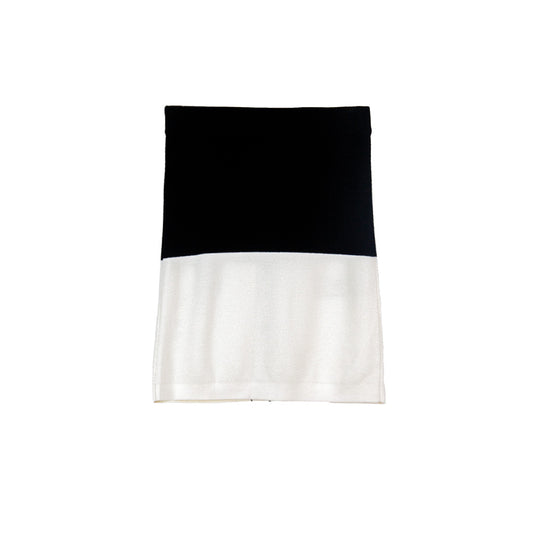 Monochrome Luxe Knitted Skirt