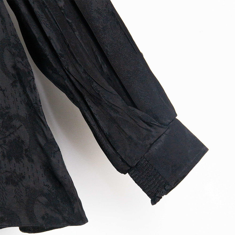 Textured Black Blouse