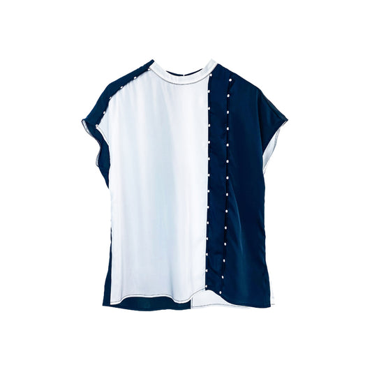 Stellar Stripe Accent Blouse