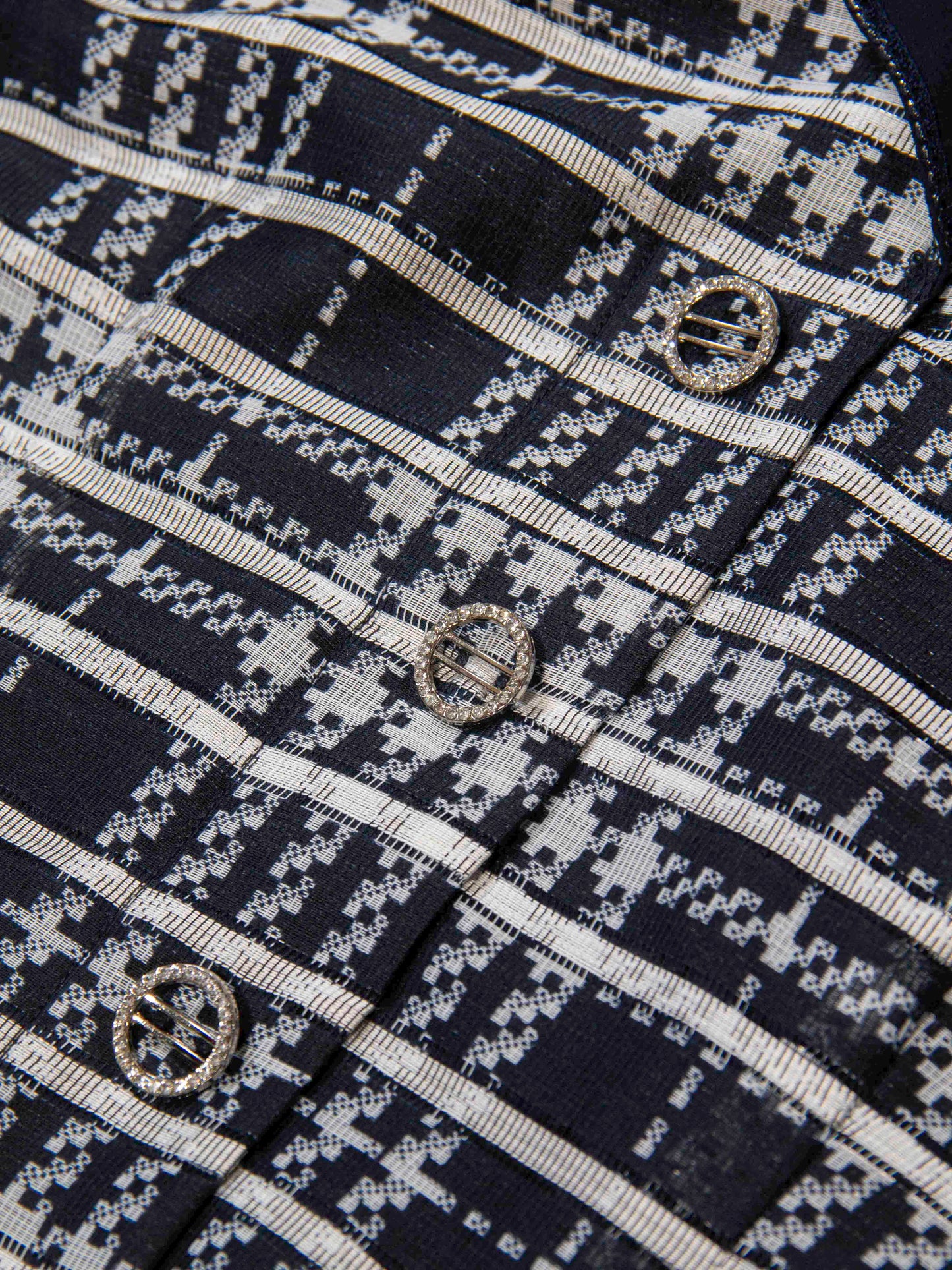 Check Collar Shift Dress