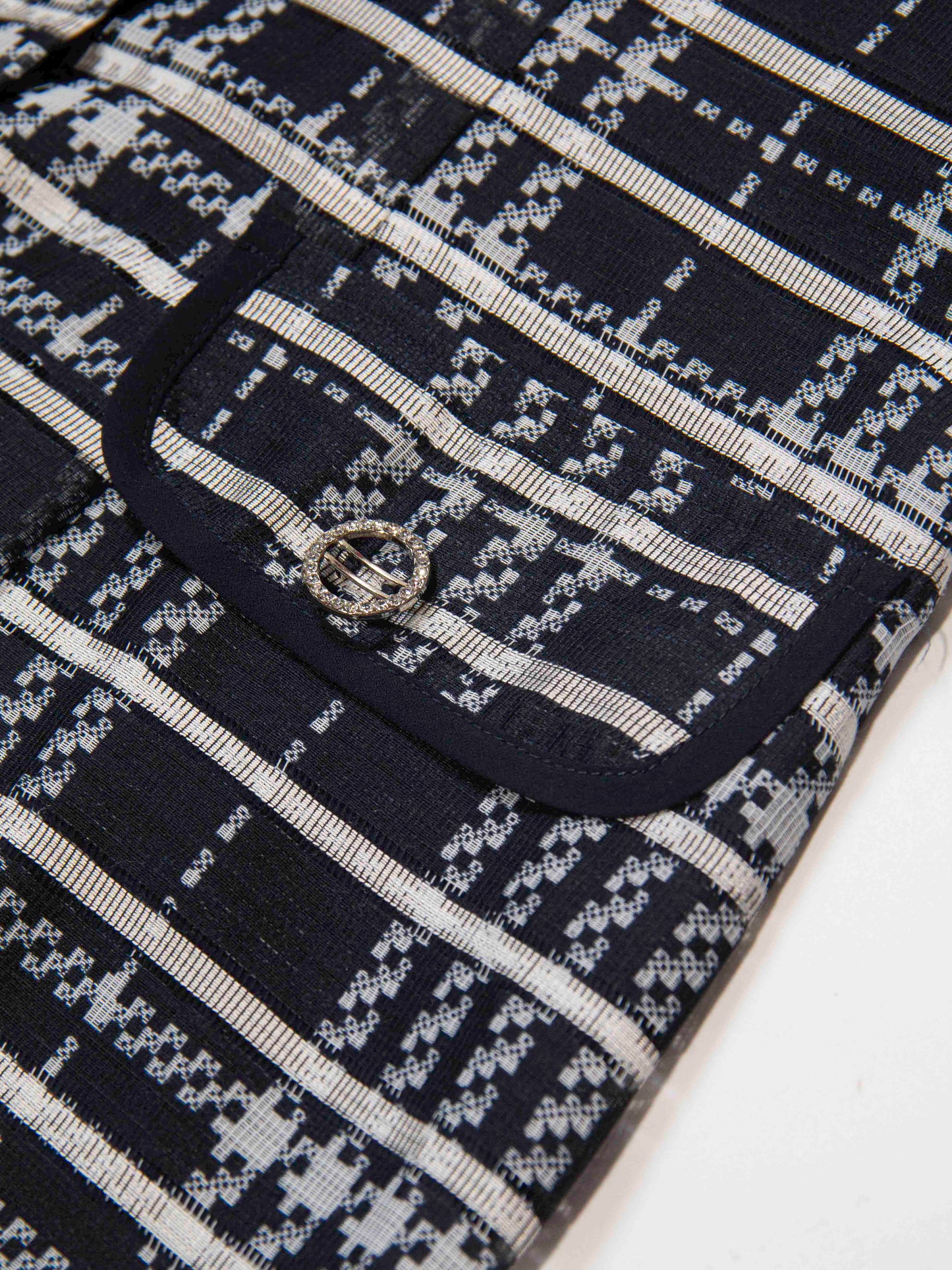 Check Collar Shift Dress