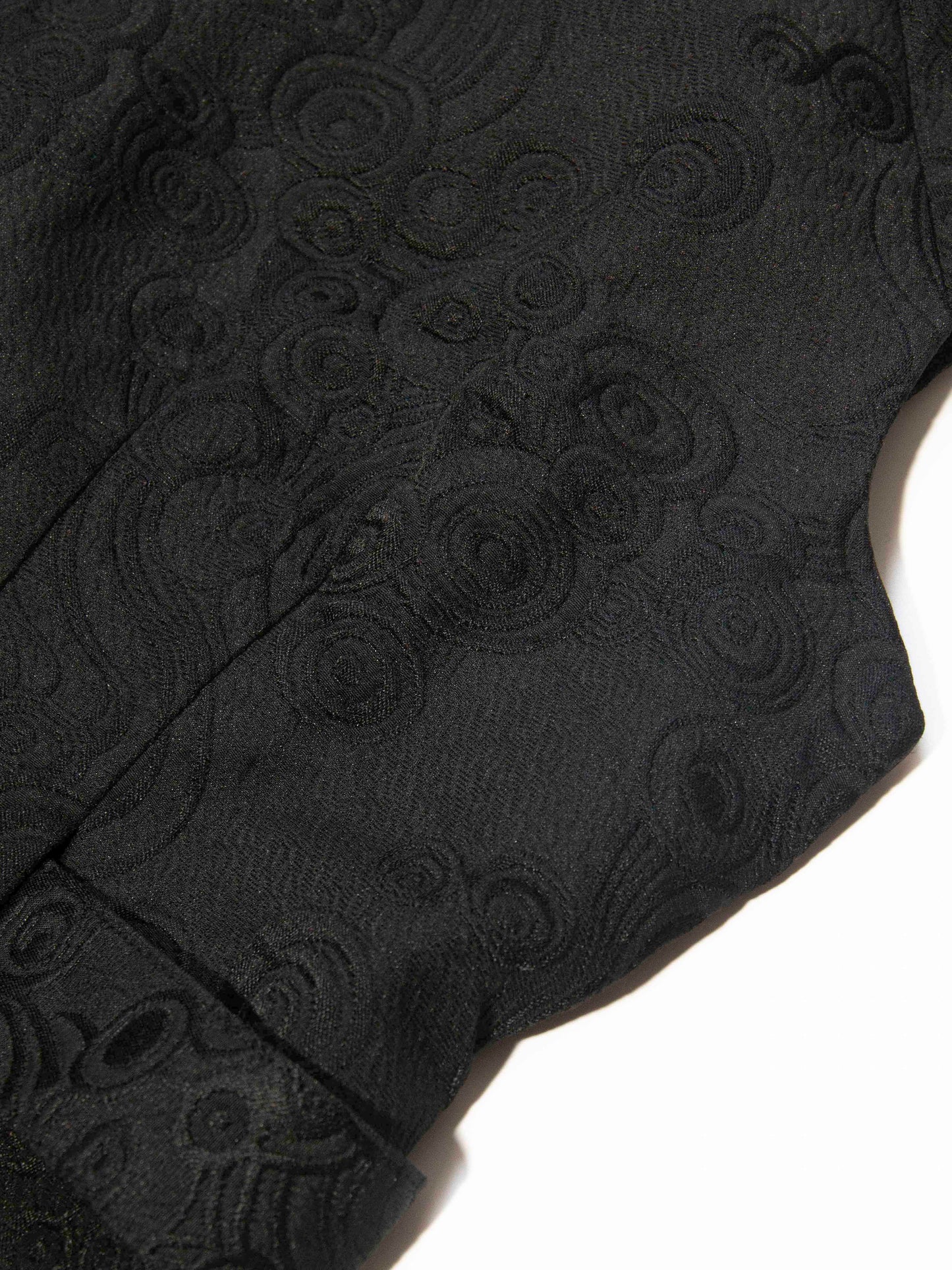 Black Textured Belted Shift Dress