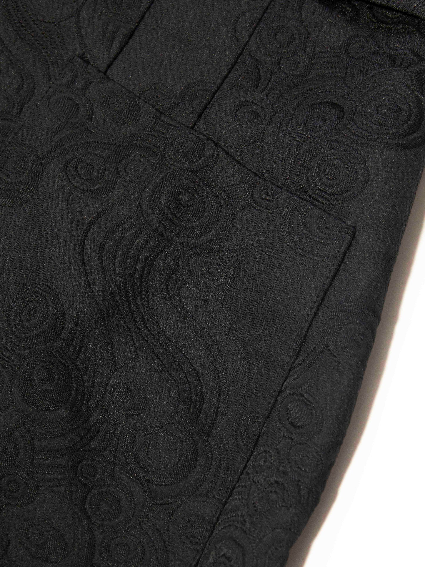 Black Textured Belted Shift Dress