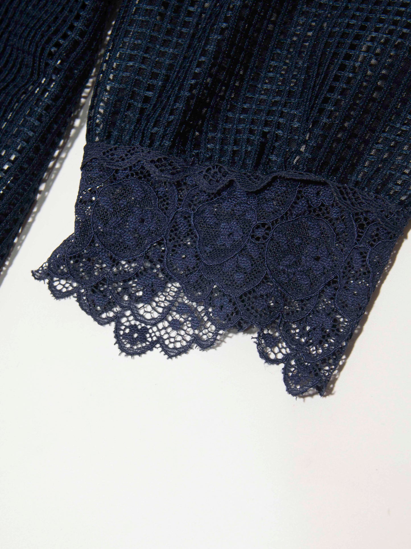 Midnight Lattice Midi Dress