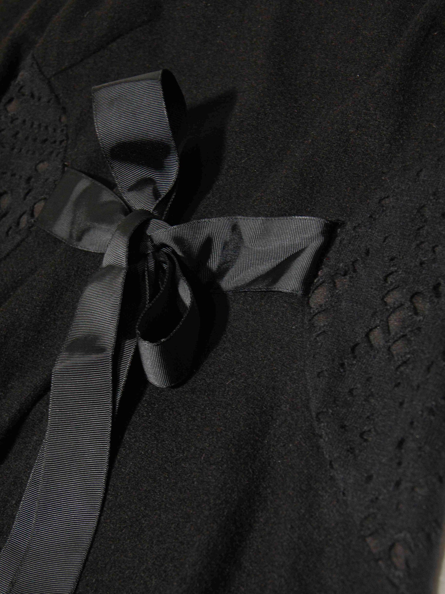 Lace Ribbon Fit & Flare Dress