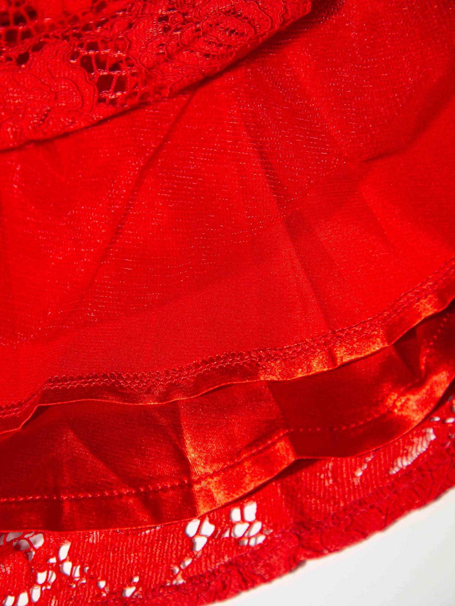 Rosette Lace Fit-and-Flare Dress