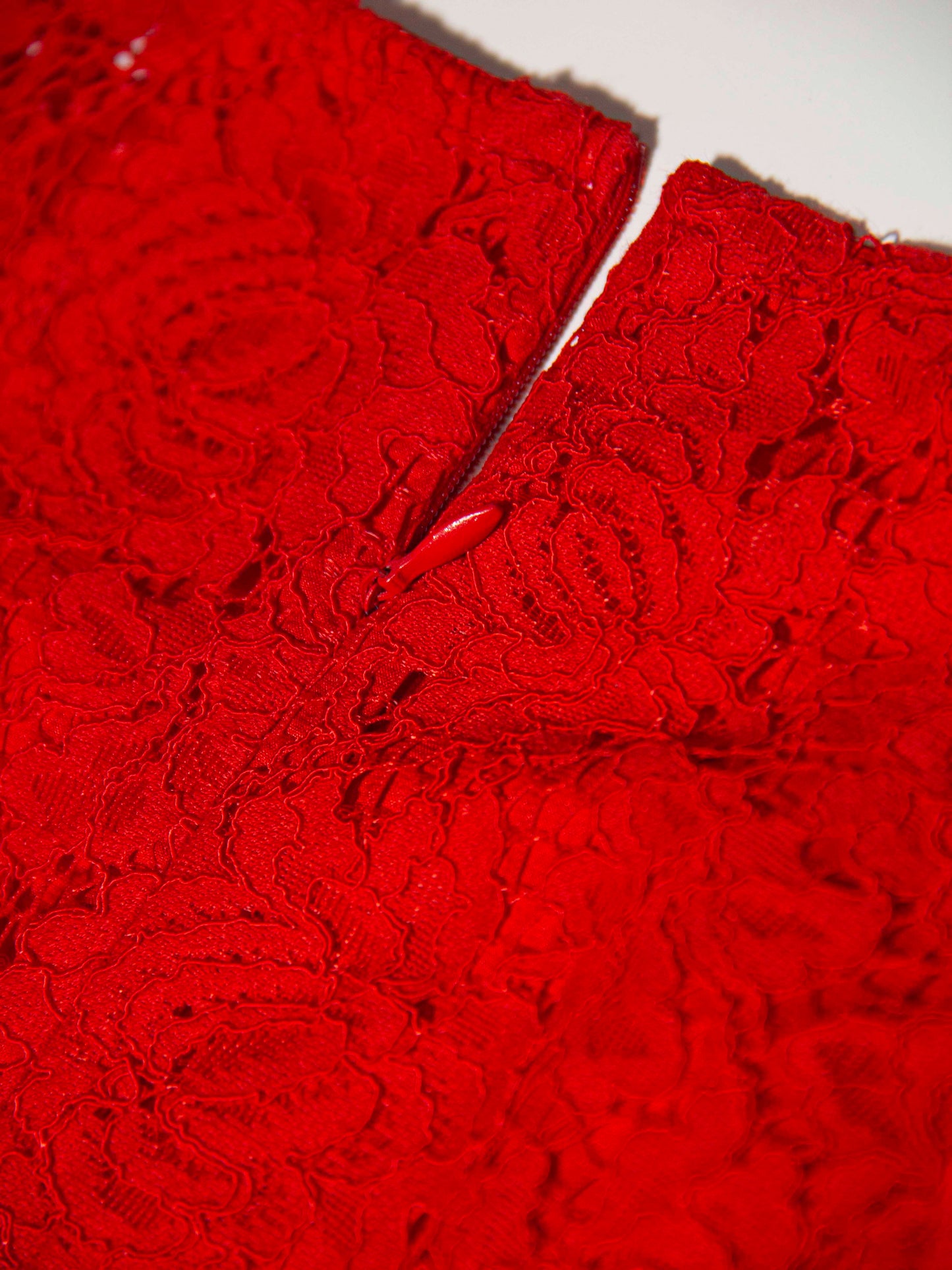 Rosette Lace Fit-and-Flare Dress