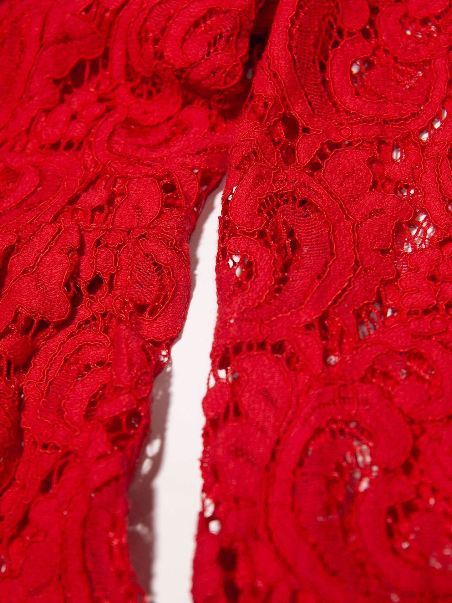 Lace Mandarin Collar Dress