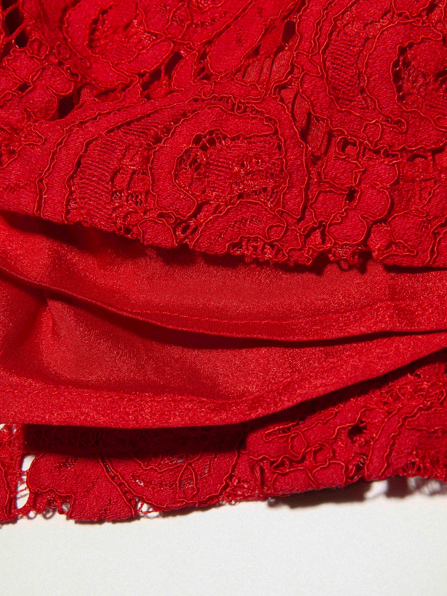 Lace Mandarin Collar Dress