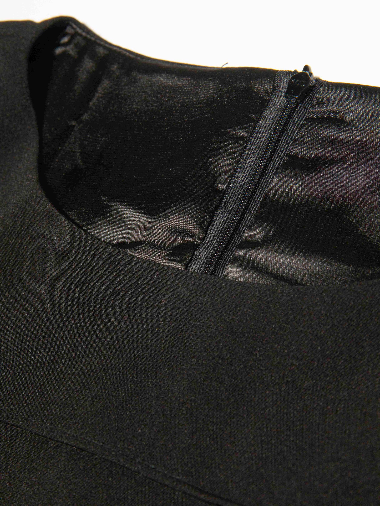 Monochrome Check Panel Dress