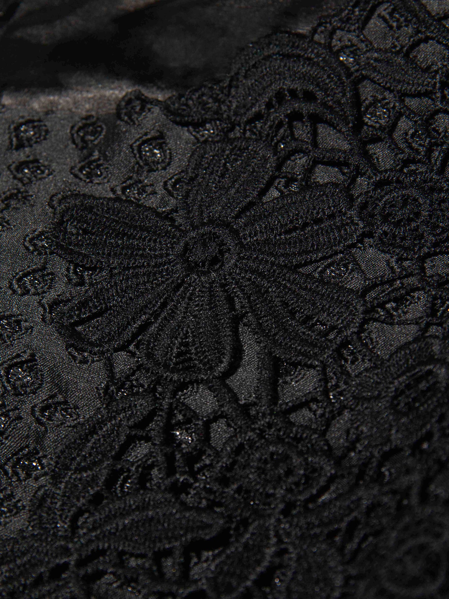 Midnight Lace Jacquard Dress